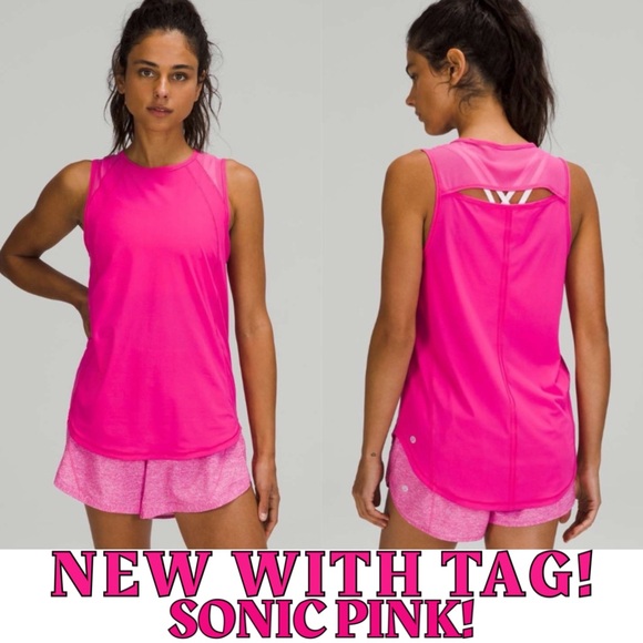 81 NWT Lululemon Sculpt Tank Top Sonic Pink Size‎ 4 - Picture 1 of 10